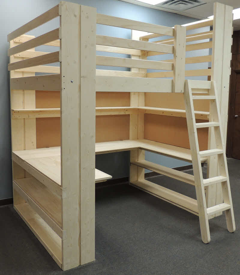 Workstation Loft Bed Specs  Order Form Made in USA