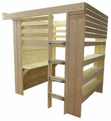 Jungle Gym & Rock Climbing Wall Loft Bed bed #2