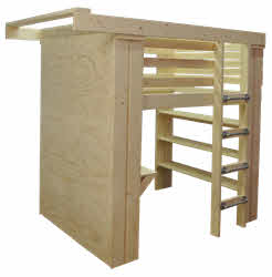 Jungle Gym & Rock Climbing Wall Loft Bed Bed #3