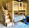 bunk with steps