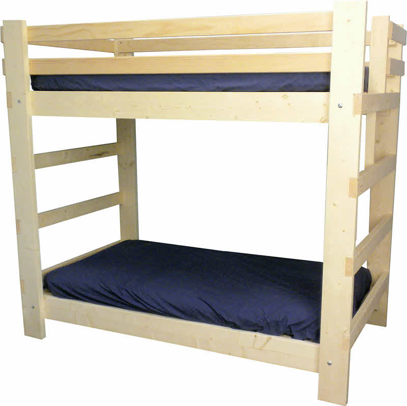 Kids Teen College Loft Bunk Beds, Queen Bunk Bed Plans