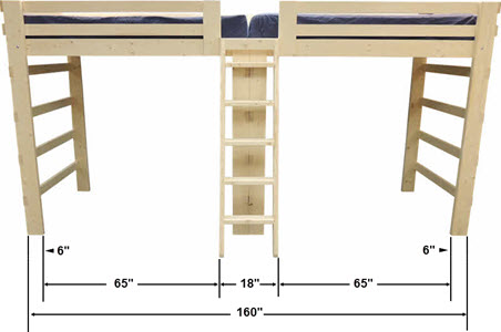 Bunk Beds end-to-end