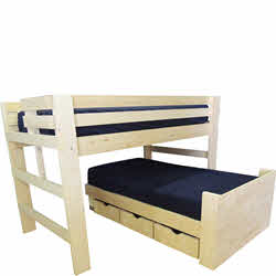 Captains loft bed with desk
