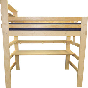 Loft Bed with Long Desk