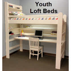 loft bed with desk for teenage girl