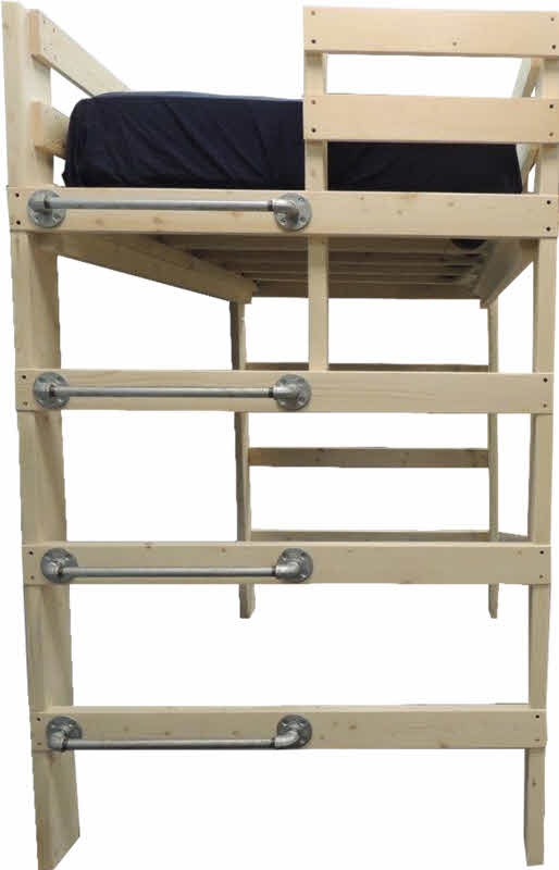 LADDER ANGLED FOR BUNK & LOFT BEDS 4700/4710 - Custom Bunk Beds