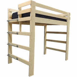 Loft Bed with Pipe Ladder