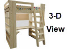 Loft Bed 3-D View
