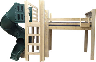 Loft Bunk Bed with slide