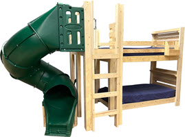 Loft Bunk Bed with slide