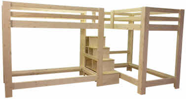 L-Shaped Bunk Beds