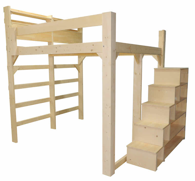 Loft Bunk Bed Most Popular Beds Made In, How To Make A King Size Loft Bed