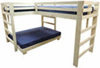 Twin over Queen bunk bed